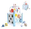 Fa tevékenység kocka szortírozó blokkokkal Ecotoys - játék, tanulás, fejlesztés, gyermek, színes, kreatív, design