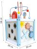 Fa tevékenység kocka szortírozó blokkokkal Ecotoys - játék, tanulás, fejlesztés, gyermek, színes, kreatív, design