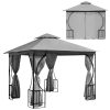 Kerti sátor pavilon 3x3m SZÜRKE