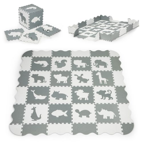 Habos szőnyeg kerítéssel puzzle száraz medence 36 darabos Ecotoys
