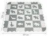 Habos szőnyeg kerítéssel puzzle száraz medence 36 darabos Ecotoys