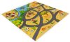 Gyerek szafari puzzle habos szőnyeg 9 elemes 93x93cm