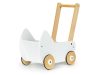 Fa babakocsi járóka ECOTOYS - játékkocsi, fa játékok, babajátékok, járóka, fa járóka, babakocsi