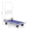 Raktári platform szállító kocsi 150KG, összecsukható, kézi