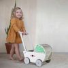 Fa babakocsi járóka ECOTOYS - babakocsi, járóka, fa játék, minőségi, környezetbarát, gyermek játék, kreatív