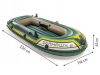 Seahawk 2 gumicsónak + pumpa + 2 Intex evező 68347