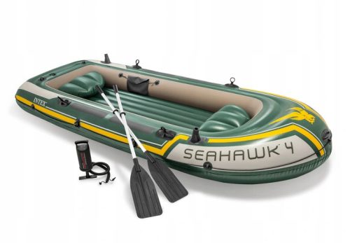 Seahawk felfújható horgászcsónak 4 személyre, evezőkkel és pumpával
