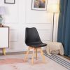 4 darabos nappali-étkező szék szett párnával, eco-bőr, ModernHome