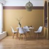 4 darabos étkező- és nappali szék szett párnával, eco-bőr, ModernHome