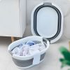 Összecsukható szilikon ruhakosár fehér-szürke 20 l ModernHome
