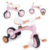 Egyensúlyozó bicikli pedálokkal és oldalkerekekkel 3 az 1-ben rózsaszín ECOTOYS
