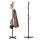 Fém álló ruhafogas 7 akasztóval, 177 cm, ModernHome