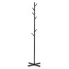Fém álló ruhafogas 7 akasztóval, 177 cm, ModernHome