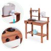 Gyerek kültéri sárkonyha fenyőfából ECOTOYS