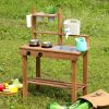 Gyerek kültéri sárkonyha fenyőfából ECOTOYS