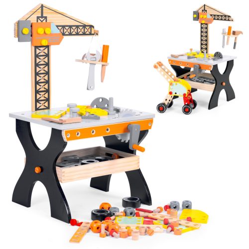 Fa műhely gyerekeknek szerszamasztal ECOTOYS