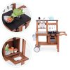 Gyerek kültéri sárkonyha kiegészítőkkel, fenyőfából – ECOTOYS