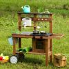 Gyerek kültéri sárkonyha kiegészítőkkel, fenyőfából – ECOTOYS