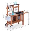Gyerek kültéri sárkonyha kiegészítőkkel, fenyőfából – ECOTOYS