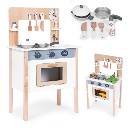 Gyerek konyha 8 kiegészítővel sütővel csappal mosogatóval ECOTOYS