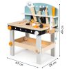 Fa gyerek munkapad szerszámkészlettel, 38 darabos ECOTOYS