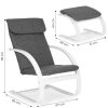 Finn hintaszék lábtartóval nappaliba – ModernHome