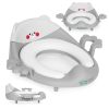 Gyerek WC-ülőke fogantyúval, puha párnával, szürke, ECOTOYS