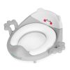 Gyerek WC-ülőke fogantyúval, puha párnával, szürke, ECOTOYS