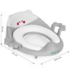 Gyerek WC-ülőke fogantyúval, puha párnával, szürke, ECOTOYS