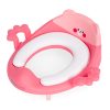 Gyerek vécéülőke fogantyúval, puha párnával, rózsaszín, ECOTOYS