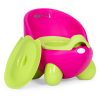 Gyerek bili levehető betéttel, csúszásgátló lábakkal, rózsaszín-zöld, ECOTOYS