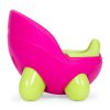 Gyerek bili levehető betéttel, csúszásgátló lábakkal, rózsaszín-zöld, ECOTOYS