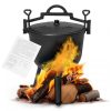 Álló öntöttvas bogrács 10L vadász üst tűzhelyhez, grillezéshez – MultiGarden