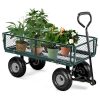 Kerti szállítókocsi, 200 kg, nyitható oldalpanelek, nagy felfújható kerekek, MultiGarden