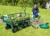 Kerti szállítókocsi, 200 kg, nyitható oldalpanelek, nagy felfújható kerekek, MultiGarden