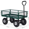 Kerti szállítókocsi, 200 kg, nyitható oldalpanelek, nagy felfújható kerekek, MultiGarden