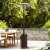 Gázos teraszmelegítő, 13 kW, üveg, kertbe és teraszra, szabályzóval, tömlővel, takaróval – MultiGarden