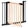 Biztonsági kapu lépcsőkhöz és ajtókhoz, 74-100 cm, fém és fa, bővíthető, ECOTOYS