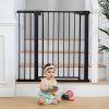 Biztonsági kapu lépcsőkhöz és ajtókhoz, 74–105 cm, acél, bővíthető, fekete, ECOTOYS