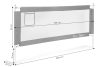 Gyerek védőkorlát ágyra, 200 cm, ECOTOYS