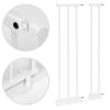 Biztonsági kapu lépcsőkhöz és ajtókhoz, 74–105 cm, acél, bővíthető, fehér, ECOTOYS