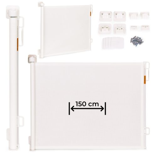 Biztonsági kapugörgő, 150 cm, lépcsőkhöz és ajtókhoz, bézs, ECOTOYS