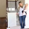 Biztonsági kapugörgő, 150 cm, lépcsőkhöz és ajtókhoz, bézs, ECOTOYS