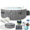 Felfújható jacuzzi hidromasszázzsal, 4 személyes, 196x71 cm, WIFI, prémium kiegészítőkkel – Intex 28440