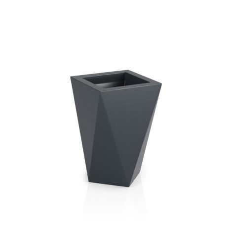 Tervezői kaspó MONUMO VASO antracit