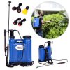 Hátizsákos nyomáspermetező 16L, kerti, kézi, hosszú szár, 4 fúvóka, pántok, MultiGarden