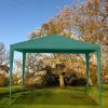 Kerti rendezvénysátor, 3x3 m, 4 oldalfal, zöld, MultiGarden
