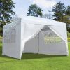 Kerti rendezvénysátor, 3x3 m, 4 oldalfal, fehér, MultiGarden