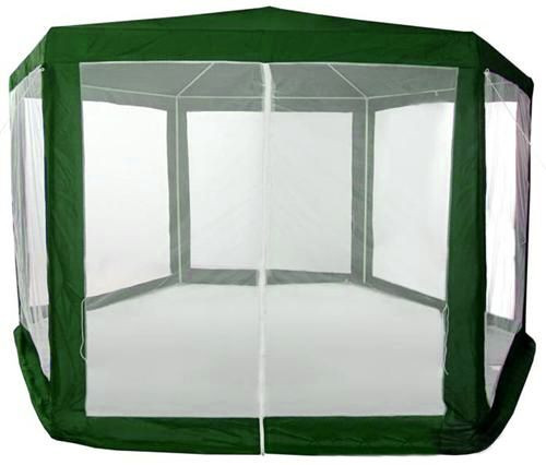 Kerti rendezvénysátor szúnyoghálóval, 2x2x2 m, zöld, MultiGarden