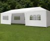 Kerti rendezvénysátor, 3x9 m, 8 oldalfal, fehér, MultiGarden